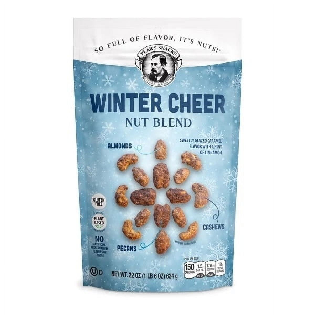 Pear's Snacks Winter Cheer Nut Blend, 22 Ounce