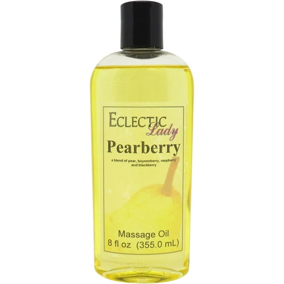 Pearberry Massage Oil by Eclectic Lady, 8 oz, Sweet Almond Oil and Jojoba Oil