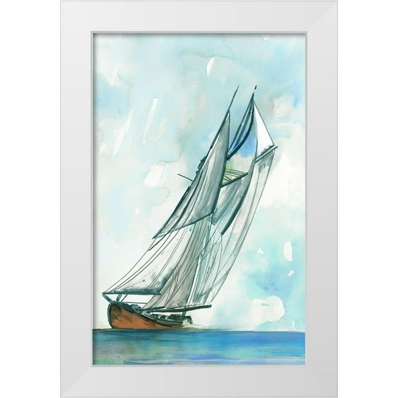 Pearce, Allison 10x14 White Modern Wood Framed Museum Art Print Titled - New Horizon