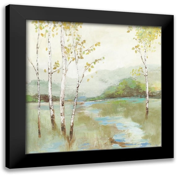 Pearce, Allison 12x12 Black Modern Framed Museum Art Print Titled - Calm River