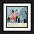thumbnail image 1 of Pearce, Allison 12x12 Black Ornate Wood Framed with Double Matting Museum Art Print Titled - Girls Gone Shopping, 1 of 4