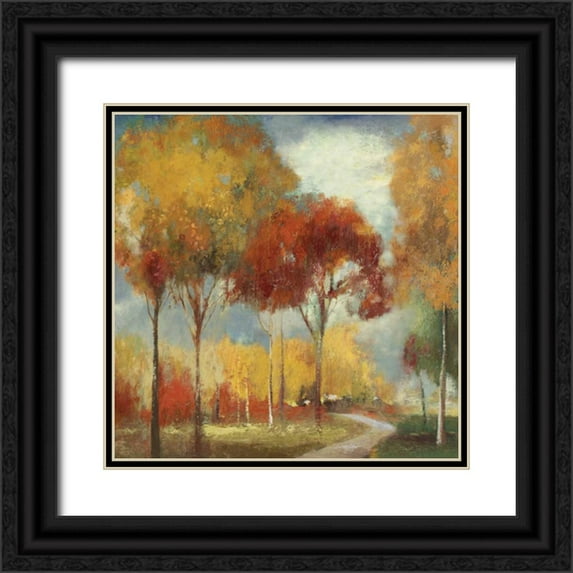 Pearce, Allison 12x12 Black Ornate Wood Framed with Double Matting Museum Art Print Titled - Odyssey
