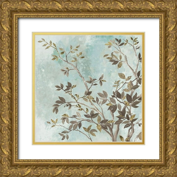 Pearce, Allison 12x12 Gold Ornate Wood Framed with Double Matting Museum Art Print Titled - Branching Tree I