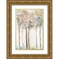 thumbnail image 1 of Pearce, Allison 13x18 Gold Ornate Wood Framed with Double Matting Museum Art Print Titled - Golden Trees II, 1 of 4