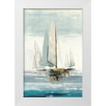 thumbnail image 1 of Pearce, Allison 13x18 White Modern Wood Framed Museum Art Print Titled - Quiet Boats, 1 of 4
