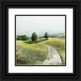 thumbnail image 1 of Pearce, Allison 15x15 Black Ornate Wood Framed with Double Matting Museum Art Print Titled - Green Pastoral Landscape, 1 of 4