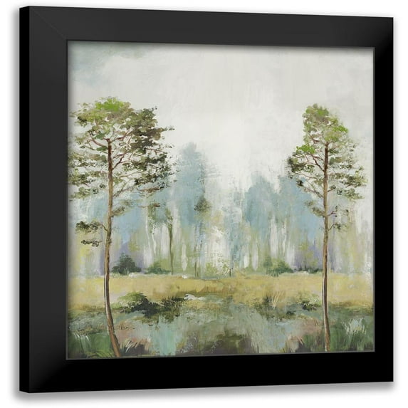 Pearce, Allison 15x16 Black Modern Framed Museum Art Print Titled - Tall Green Trees II