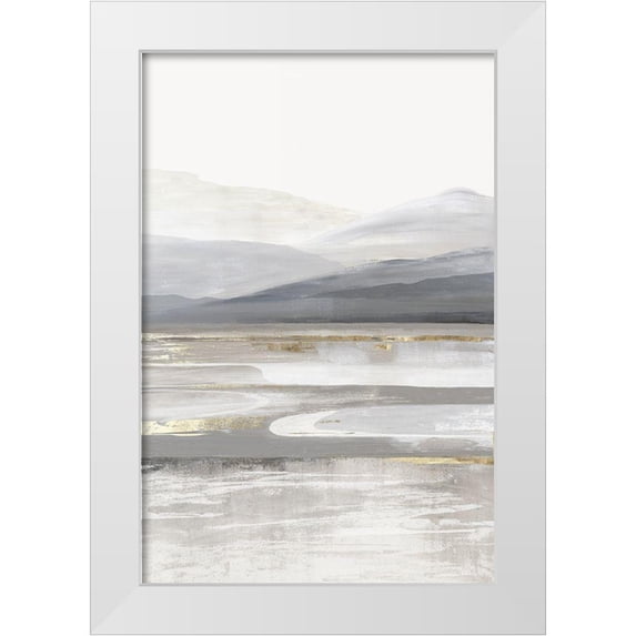 Pearce, Allison 17x24 White Modern Wood Framed Museum Art Print Titled - Grey Mountain II