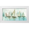 thumbnail image 1 of Pearce, Allison 18x11 White Modern Wood Framed Museum Art Print Titled - Blue Sailboats I, 1 of 4