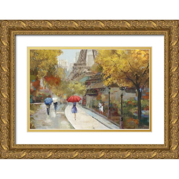 Pearce, Allison 18x13 Gold Ornate Wood Framed with Double Matting Museum Art Print Titled - Amant de Marche
