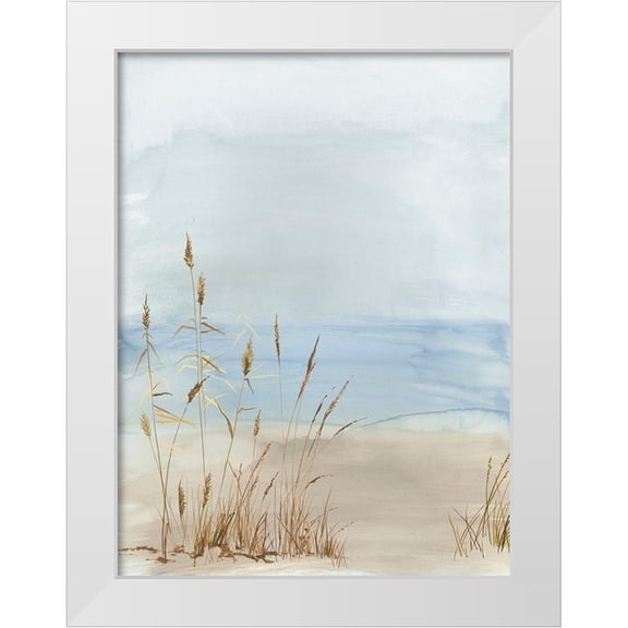 Pearce, Allison 19x24 White Modern Wood Framed Museum Art Print Titled - Soft Beach Grass II