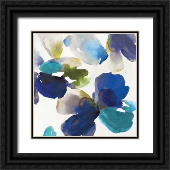 Pearce, Allison 20x20 Black Ornate Wood Framed with Double Matting Museum Art Print Titled - Blue Velvet II