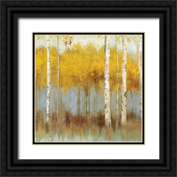 Pearce, Allison 20x20 Black Ornate Wood Framed with Double Matting Museum Art Print Titled - Golden Grove I