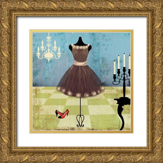 Pearce, Allison 20x20 Gold Ornate Wood Framed with Double Matting Museum Art Print Titled - Party
