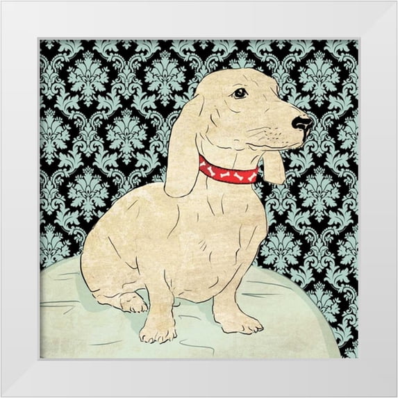Pearce, Allison 20x20 White Modern Wood Framed Museum Art Print Titled - Reggie