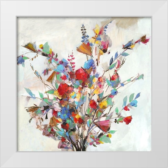 Pearce, Allison 20x20 White Modern Wood Framed Museum Art Print Titled - Spring Bouquet