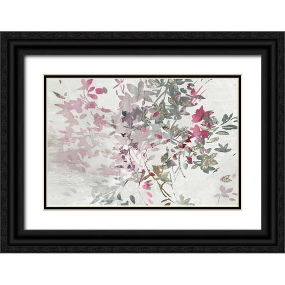 Pearce, Allison 24x17 Black Ornate Wood Framed with Double Matting Museum Art Print Titled - Hydrangea I