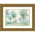 thumbnail image 1 of Pearce, Allison 24x17 Gold Ornate Wood Framed with Double Matting Museum Art Print Titled - Delicate Landscape, 1 of 4