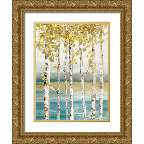 Pearce, Allison 25x32 Gold Ornate Wood Framed with Double Matting Museum Art Print Titled - Down by the River I
