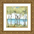 thumbnail image 1 of Pearce, Allison 26x26 Gold Ornate Wood Framed with Double Matting Museum Art Print Titled - Beachside, 1 of 4