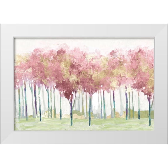 Pearce, Allison 32x23 White Modern Wood Framed Museum Art Print Titled - Blush Visions