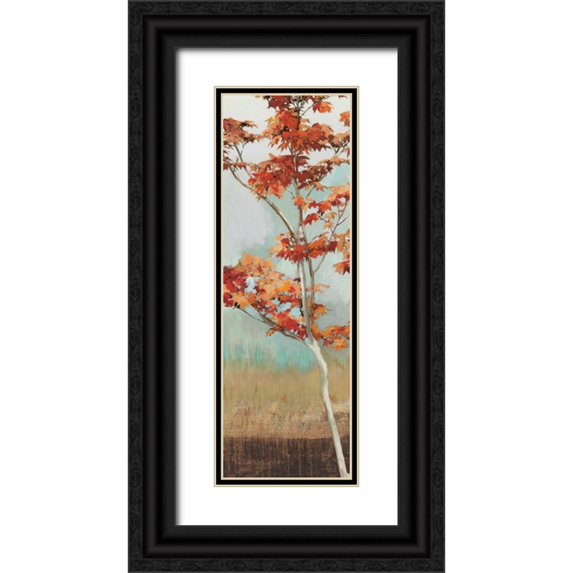Pearce, Allison 9x18 Black Ornate Wood Framed with Double Matting Museum Art Print Titled - Maple Tree I