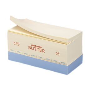 Pearhead Butter Stick Notepad, 5.38 x 2.75, Yellow, 650 Sheets