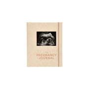 Pearhead Little Bundle of Joy Pregnancy Journal, Keepsake Pregnancy Memory Book with Sonogram Photo Insert, Blush Leaf