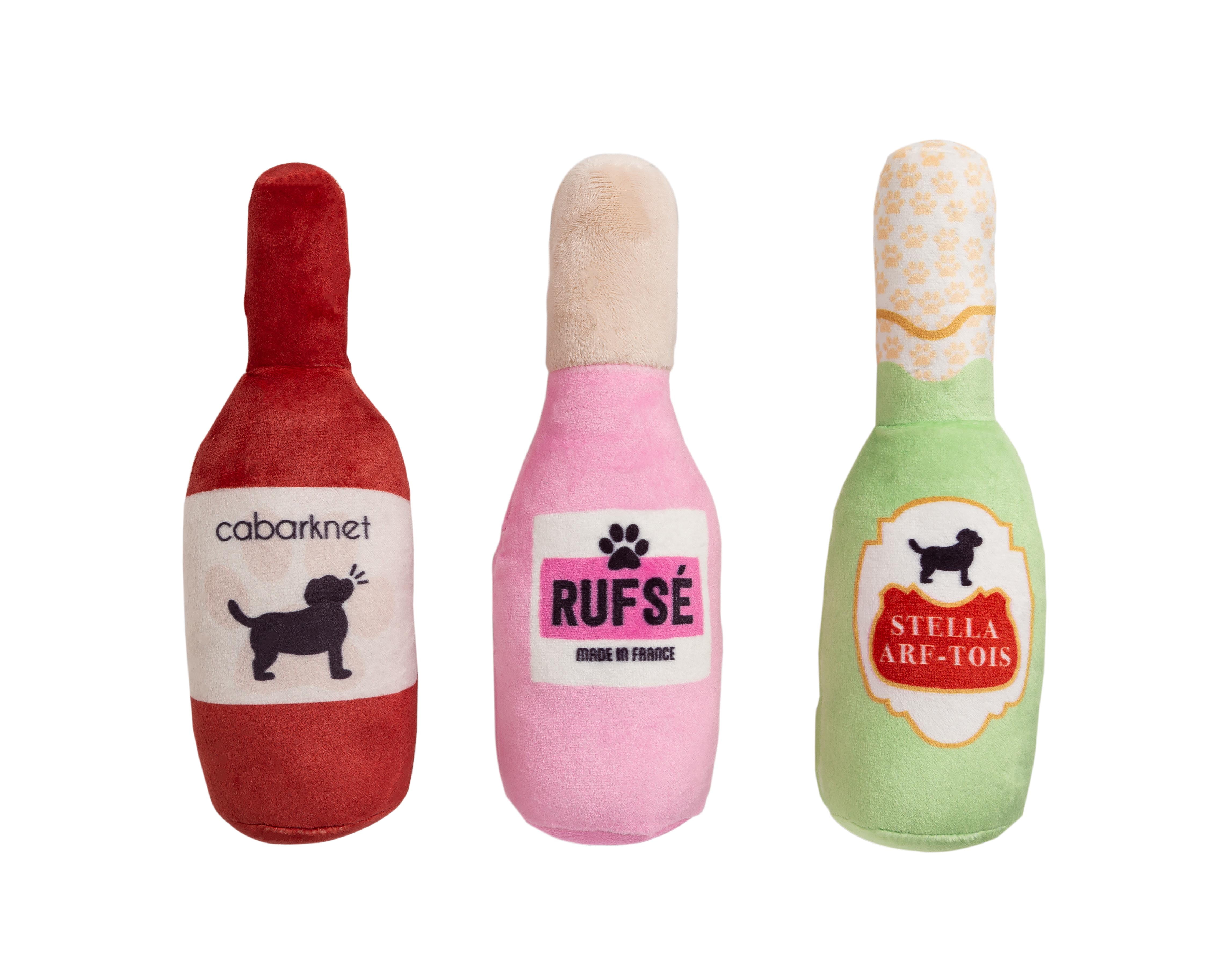 Plush Dog Wine Bottle, Bottle Plush Dog Toy