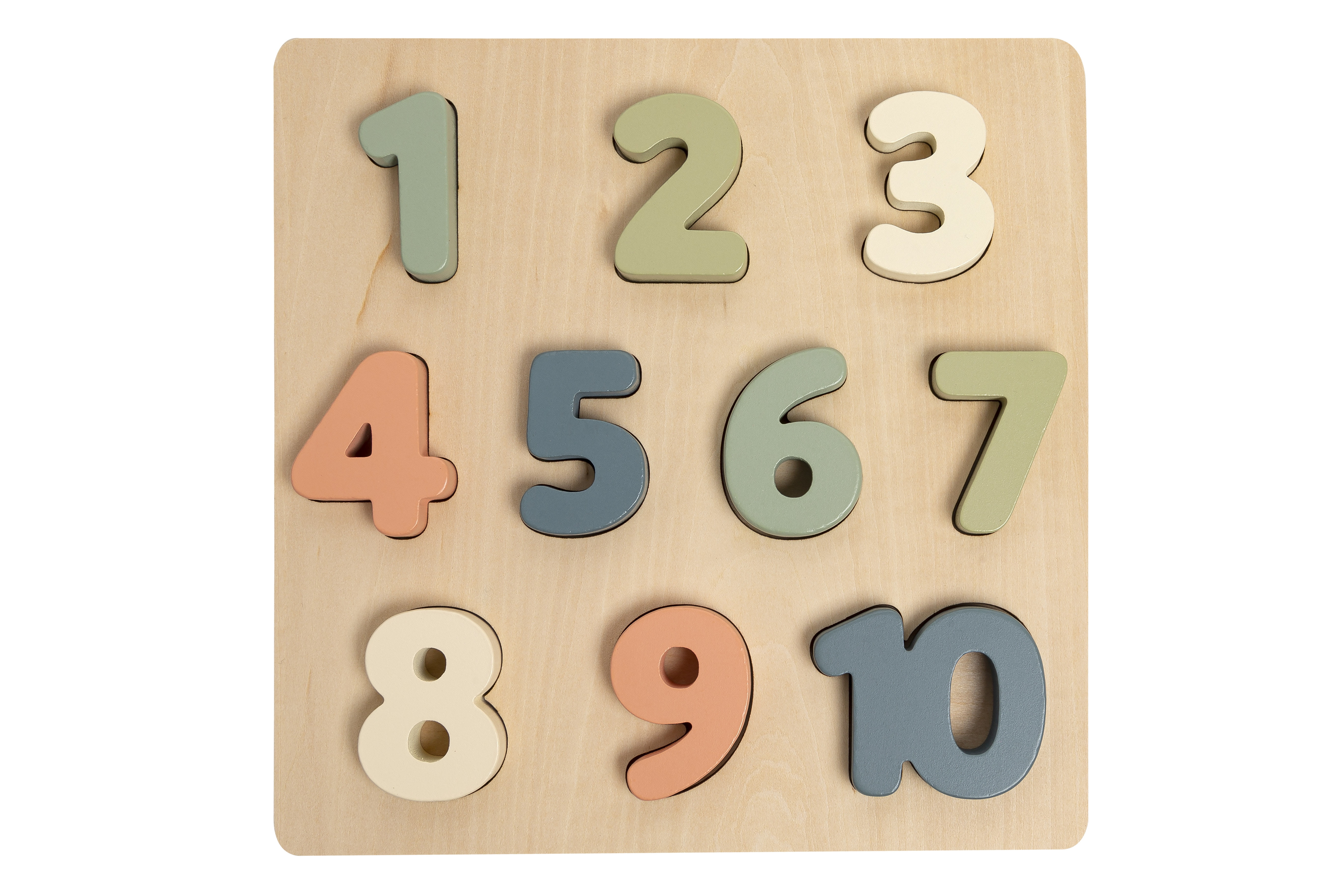 ゆ☺︎ Pearhead Wooden Numbers Puzzle, 1-10, Gender-Neutral