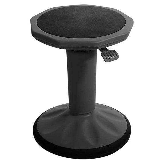 Pearington SitFree Height-Adjustable Wobble Stool, Black