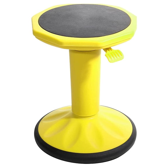 Pearington SitFree Height-Adjustable Wobble Stool, Yellow