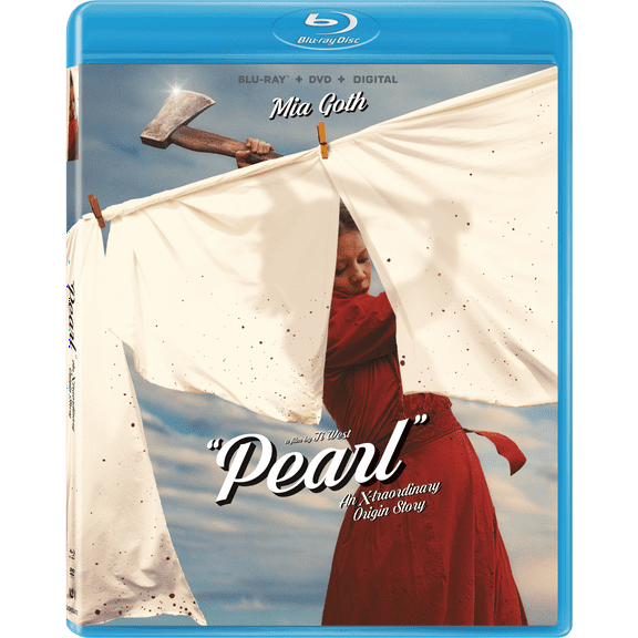 Pearl (2022) (Walmart Exclusive Art) (Blu-ray, DVD, Digital Copy)
