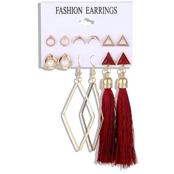Pearl/Acrylic Stud, Round, Drop, Hoop. Tassel Earring Sets