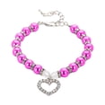 thumbnail image 1 of Pearl Adjustable Pet Collar with Chain and Cats Comfortable Secure Training Accessory, 1 of 4