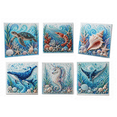 thumbnail image 1 of Pearl Art DIY Kit Ocean Theme,Blue Ringed Octopus 3D Diamond Painting For Adults,DIY Pearl Mosaic Craft Set With Rhinestones And Beads,Coastal Wall Art Decor Gift For Beginners, 1 of 8