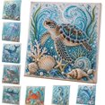 thumbnail image 1 of Pearl Art DIY Kit Ocean Theme,Blue Ringed Octopus 3D Diamond Painting For Adults,DIY Pearl Mosaic Craft Set With Rhinestones And Beads,Coastal Wall Art Decor Gift For Beginners, 1 of 13
