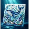 thumbnail image 1 of Pearl Art DIY Kit Ocean Theme,Blue Ringed Octopus 3D Diamond Painting For Adults,DIY Pearl Mosaic Craft Set With Rhinestones And Beads,Coastal Wall Art Decor Gift For Beginners, 1 of 6
