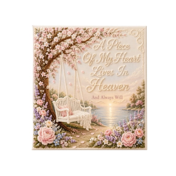Pearl Art Kits for Adults, Diamond Art, Diamond Art Club Diamond Painting Kits, Memorial Themed DIY Pearl Art Painting Kit, Sentimental Hand‑Craft Project for Meaningful Home Decoration
