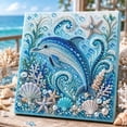 thumbnail image 1 of Pearl Art Kits for Adults, Ocean Theme DIY Pearl Painting Kit, 3D Special Shape Diamond Gem Art, Coastal Wall Decor Crafts for Beginners Home Living Room Bedroom Accent, 1 of 6
