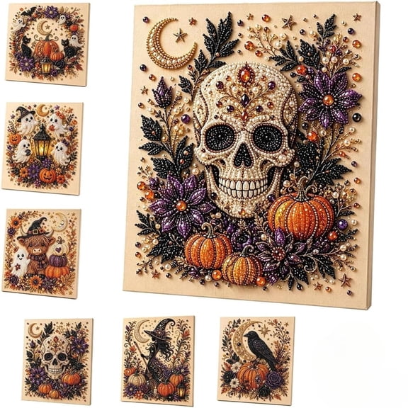 Pearl Art Kits for Adults, Halloween Pearl Art Kit, Pearl Painting Kits for Adults