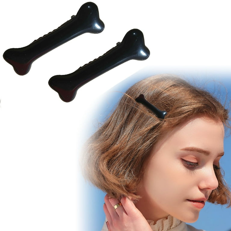 Pearl Barrette Pair No Crease Hair Clips Rubber Multi Color Dog Bone Hair Clips Artificial Dog Bone Hair Vintage Hair Clip Making Hair Clips Cute Teen Hair Clips for Toddler Girls with