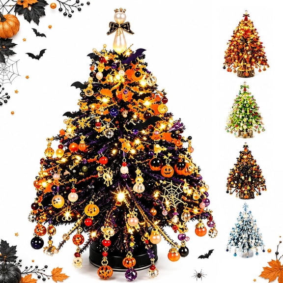 Pearl Bead Christmas Tree DIY Kit, Mini Handmade Beaded Holiday Tree for Tabletop, Desk, Shelf, Mantel and Christmas Home Decor