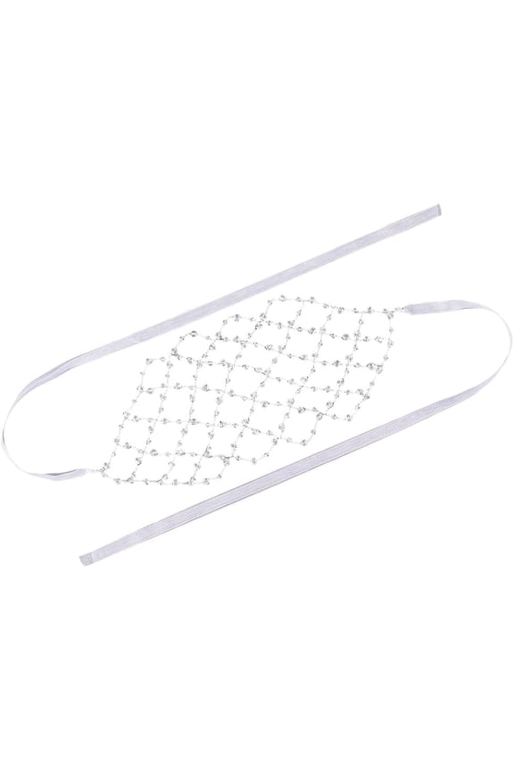 Pearl Bead Headband White Silver Boho Pearls Wedding Headpiece Bridal Brass Jewelry Hair Vine Decorative Elastic Headbands for DIY Women Dresses Birthday Party Prom Anniversary Accessories