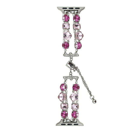 Pearl Beaded Bracelet Compatible with Apple Watch Bands 42mm 44mm 45mm 49mm,Bling Diamond Band Shiny Dressy Metal Strap for iWatch Series 9 8 7 6 5 4 3 2 SE Ultra Women,A