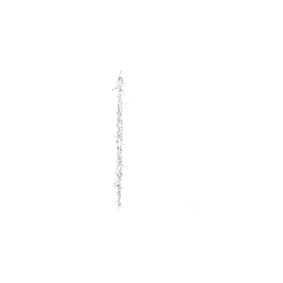 Pearl Beaded String Pendant Christmas Ice Crystal Bead Garland, 78.74in for Wreath Vine Decoration Holiday Home Display Transparent
