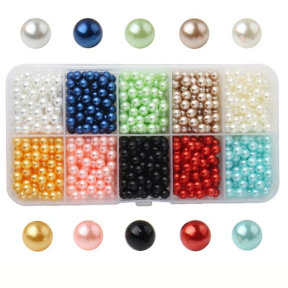 Pearl Beads For Crafts Round Pearl Bead Loose Bracelet Jewelry Choker DIY Making