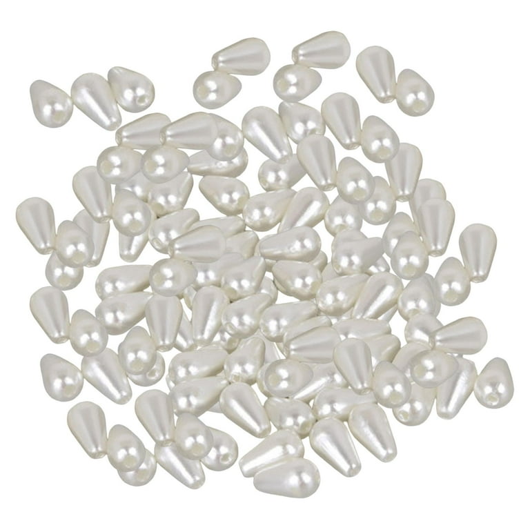 Pearl Beads Small Smooth Glossy Craft Pearl Bead Waterdrop Loose