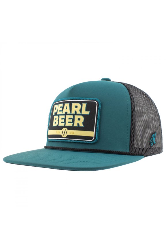 Beer 5-Panel Teal Trucker Hat with Patch Logo