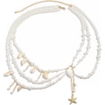 thumbnail image 1 of Pearl Belly Chain Layered Waist Body Chains Mermaid Beach Conch Starfish Bikini Belly Jewelry Fashion Beach Rave Party Club Body Accessories Jewelry for Women, 29.5-37.4 In, 1 of 6